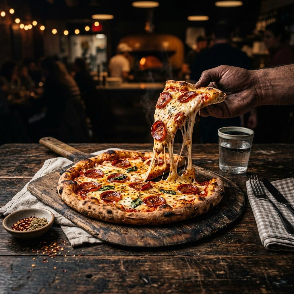 Cheesy Pizza & Crispy Food