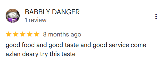 Google Maps Customer Review 1