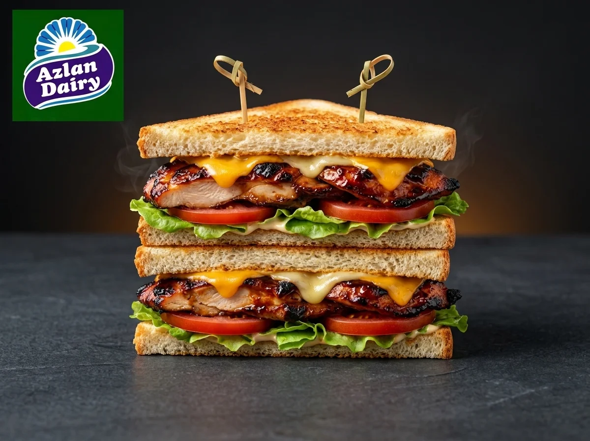 Bbq Cheese Club Sandwich